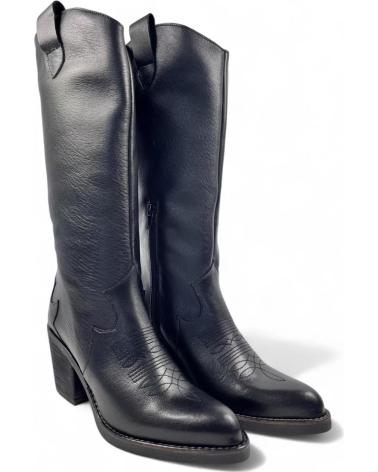 Boots für Damen TIMBOS BOTA COWBOY DE MUJER TODO PIEL 130723 NEGRO