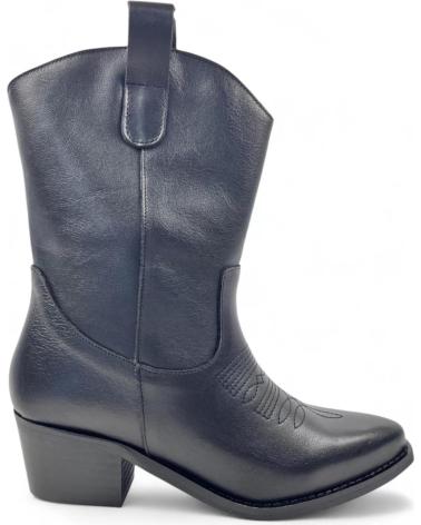 Stiefel für Damen TIMBOS BOTIN COWBOY TACON DE MUJER TODO PIEL 130721 NEGRO