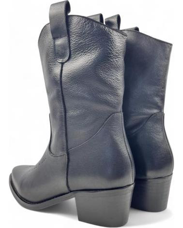 Stiefel für Damen TIMBOS BOTIN COWBOY TACON DE MUJER TODO PIEL 130721 NEGRO