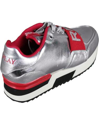 Sportschuhe für Damen REPLAY ZAPATILLA SILVER RED PLATEADO