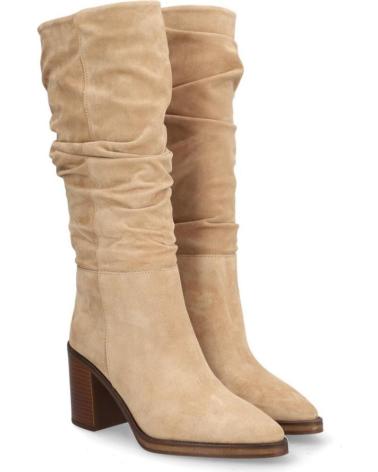 Botas de Mulher ALPE BOTA CASUAL DE PIEL DE SERRAJE CON TACON CORDA