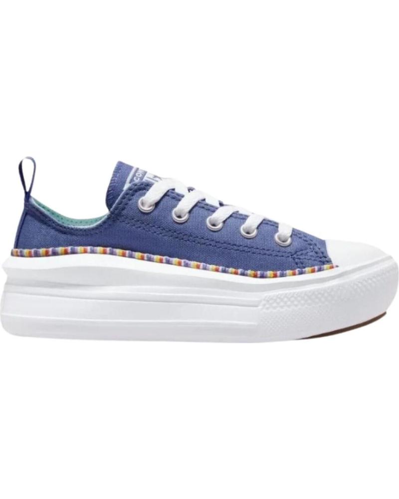 Deportivas de Niña CONVERSE CHUCK TAYLOR ALL STAR MOVE PLATFORM FRIENDSHIP BRACELET AZUL