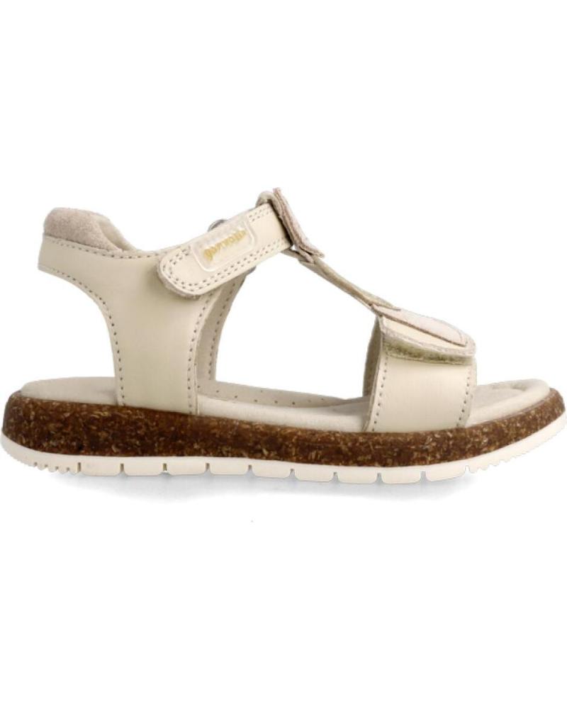 Sandali per Bambina GARVALIN SANDALIA HOJAS BEIGE