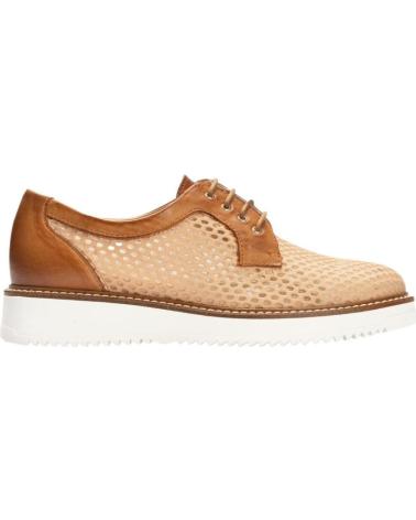 Mocassini per Donna PITILLOS BLUCHER PLATAFORMA BAJA MUJER REJILLA CON CORDONES MARRóN