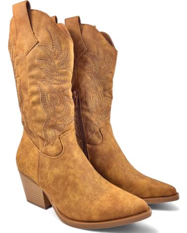 Boots für Damen TIMBOS BOTA COWBOY DE MUJER CAMEL 130711 MARRóN