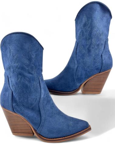 Stiefel für Damen TIMBOS BOTIN COWBOY DE MUJER MARINO 130710 AZUL