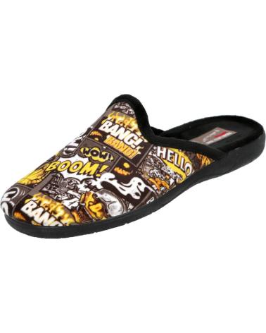 Pantofole per Bambino L&R SHOES LR SHOES 60-C24 ZAPATILLAS DE CASA PARA NINO NEGRO