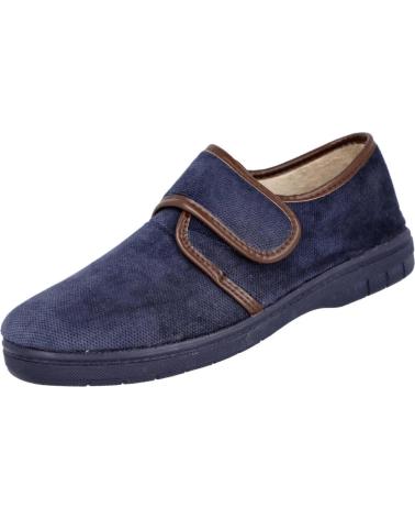Hausschuhe für Herren L&R SHOES LR SHOES 980 ZAPATILLAS CON CIERRE ADHESIVO PARA HOMBRE AZUL