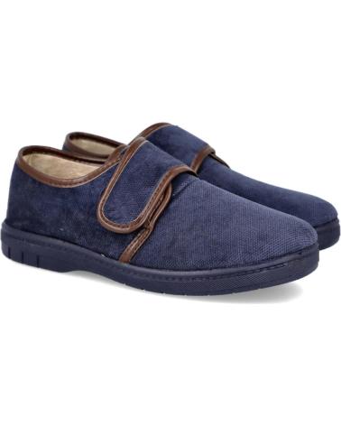 Hausschuhe für Herren L&R SHOES LR SHOES 980 ZAPATILLAS CON CIERRE ADHESIVO PARA HOMBRE AZUL