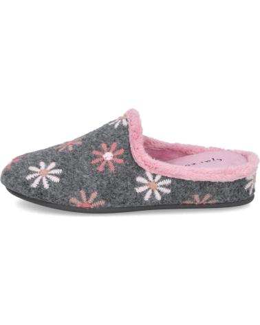 Pantufas de Mulher GARZON 12000-581 ZAPATILLAS DE CASA PARA MUJER GRIS