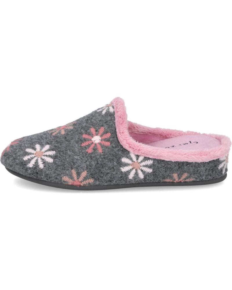 Pantufas de Mulher GARZON 12000-581 ZAPATILLAS DE CASA PARA MUJER GRIS