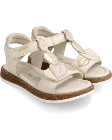 Sandali per Bambina GARVALIN SANDALIA HOJAS BEIGE