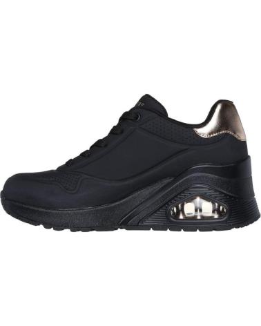Sportivo per Donna SKECHERS UNO WEDGE HI STEPS CUNA PLATAFORMA MUJER 177520-BBK NEGRA PI NEGRO