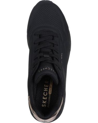 Sportivo per Donna SKECHERS UNO WEDGE HI STEPS CUNA PLATAFORMA MUJER 177520-BBK NEGRA PI NEGRO