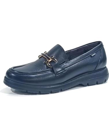 MOCASSINI FLUCHOS CASUAL IN PELLE CON SUOLA IN GOMMA NERI (RIF. 98323591964) NEGRO
