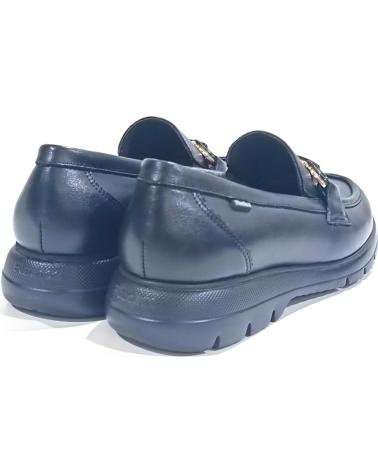 MOCASSINI FLUCHOS CASUAL IN PELLE CON SUOLA IN GOMMA NERI (RIF. 98323591964) NEGRO