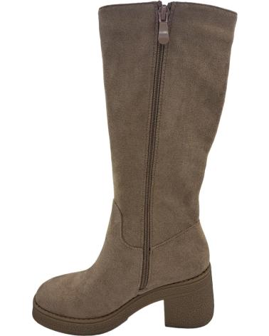 Stivali per Donna CALZADOMANIA BOTA TACON GRUESO BEIGE