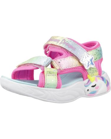 SKECHERS MÄDCHEN SANDALEN EINHORN 302682N ROSA MEHRFARBIG PKMT