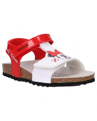 Sandalias de Niña GEOX B152RC 00254 B CHALKI C0003 RED-WHITE