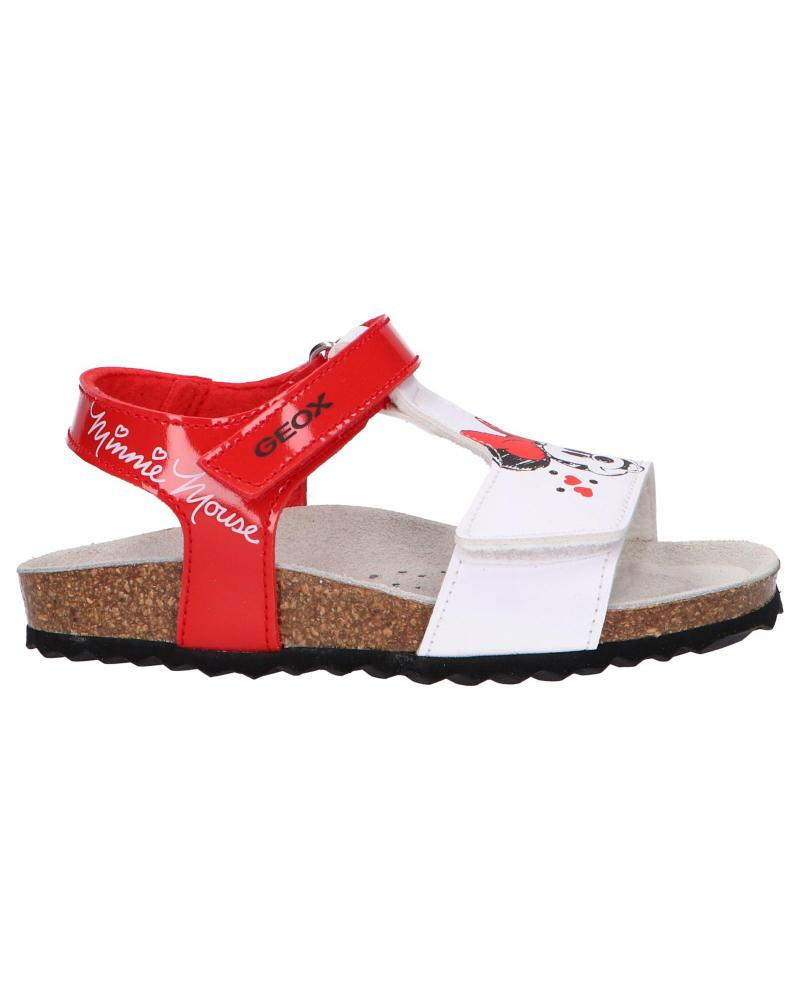 Sandalias de Niña GEOX B152RC 00254 B CHALKI C0003 RED-WHITE