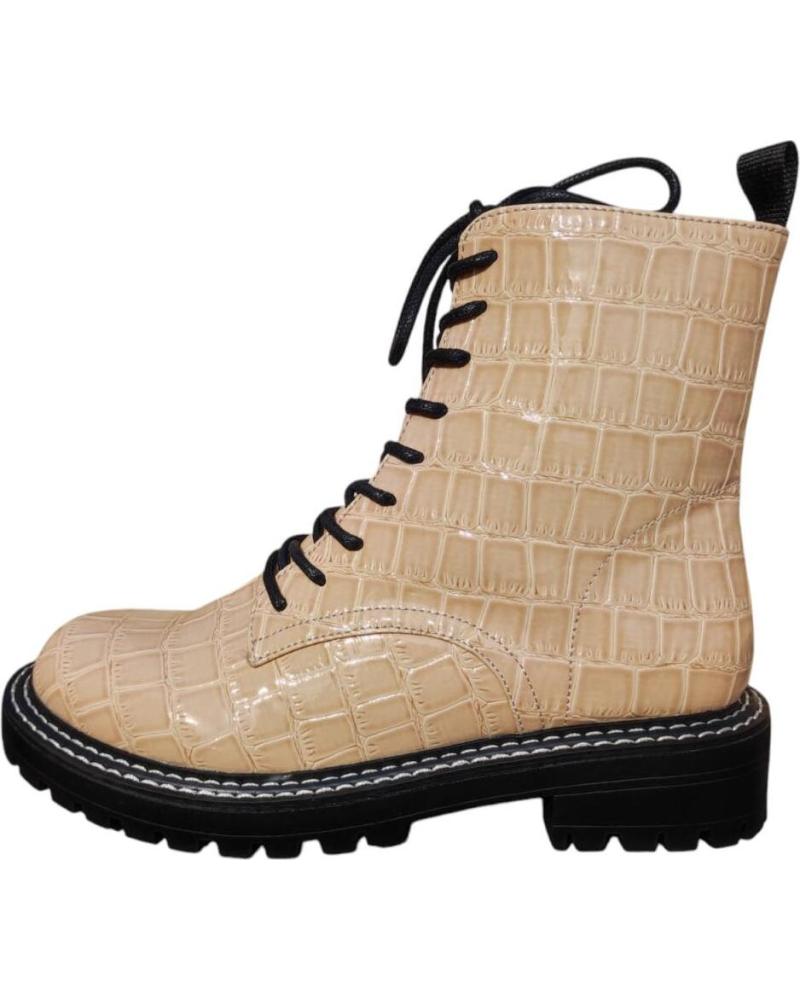 Bottines pour Femme STAY BOTA TIPO MILITAR EN CHAROL BLANCO