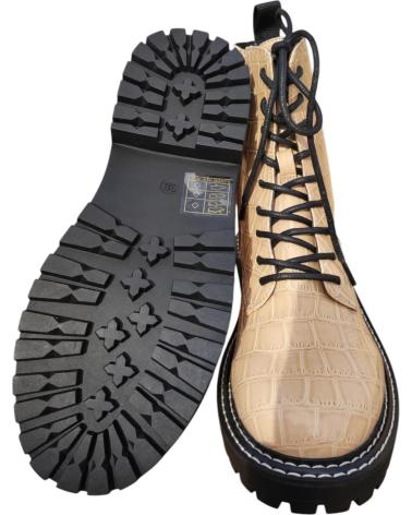 Bottines pour Femme STAY BOTA TIPO MILITAR EN CHAROL BLANCO