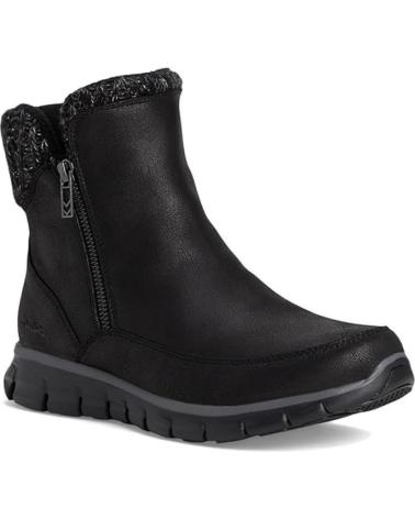 Botines de Mujer SKECHERS BOTINES PLANOS SYNERGY MUJER NEGRO-NEGRO NEGRO