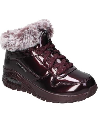 Botines de Mujer SKECHERS BOTINES PLANOS UNO RUGGED MUJER BURDEOS ROJO