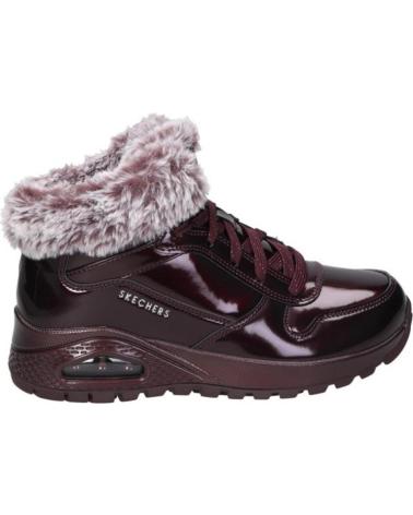 Botines de Mujer SKECHERS BOTINES PLANOS UNO RUGGED MUJER BURDEOS ROJO