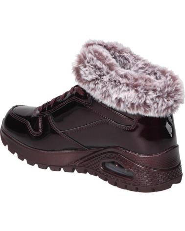 Botines de Mujer SKECHERS BOTINES PLANOS UNO RUGGED MUJER BURDEOS ROJO