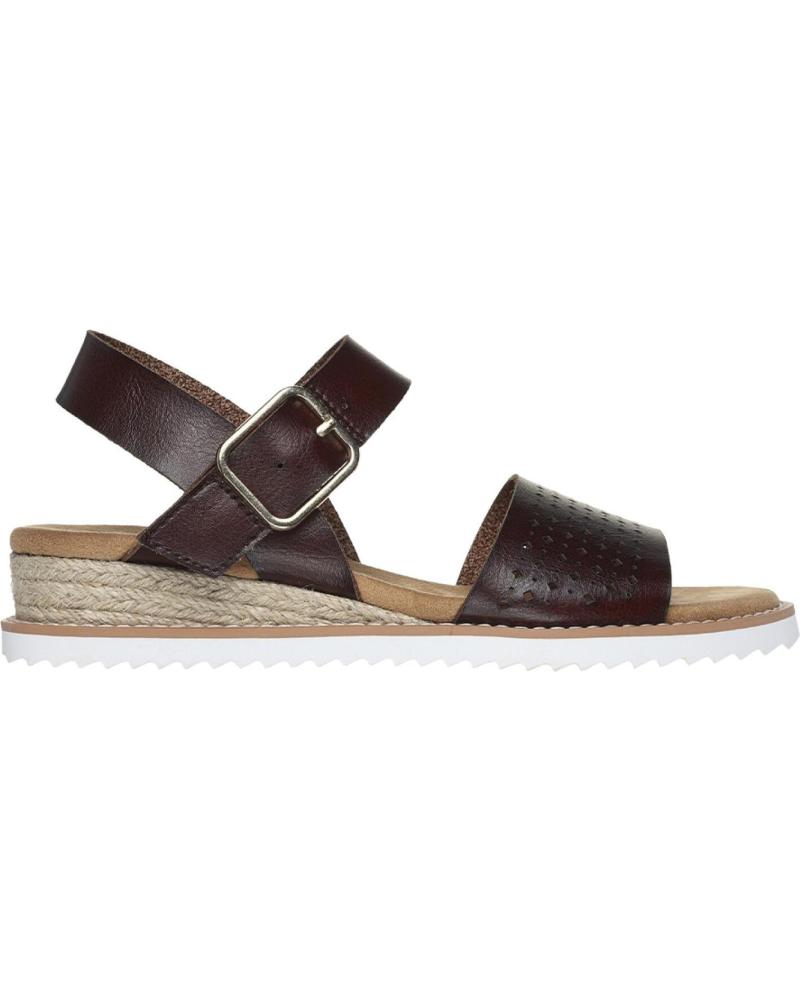 Sandalen für Damen SKECHERS SANDALIAS MUJER BOBS DESERT KISS COLOR MARRON CHOC