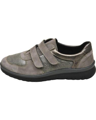 Zapatos de Mujer LUMEL – SNEAKER DEPORTIVO URBANO CIERRE POR CONTACTO PLAN TAUPE 4046-0026-OXIDO PARIS