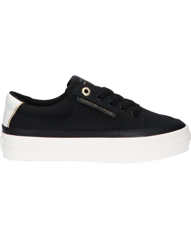 Woman Trainers TOMMY HILFIGER FW0FW08323 ESSENTIAL VULC TEXTILE SNEAKER BDS BLACK