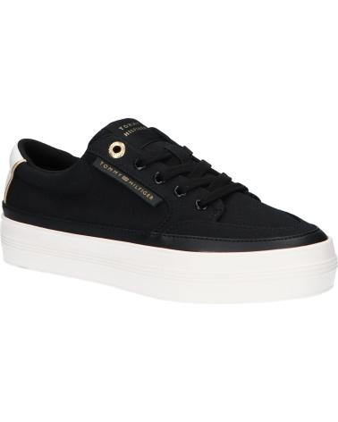 Woman Trainers TOMMY HILFIGER FW0FW08323 ESSENTIAL VULC TEXTILE SNEAKER BDS BLACK