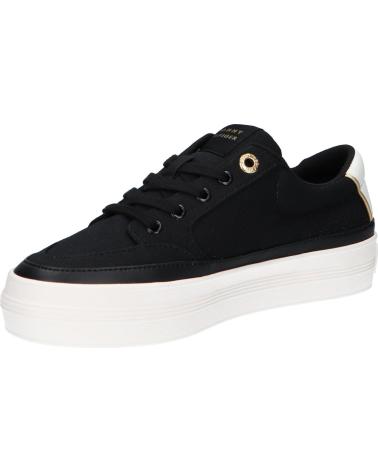 Woman Trainers TOMMY HILFIGER FW0FW08323 ESSENTIAL VULC TEXTILE SNEAKER BDS BLACK