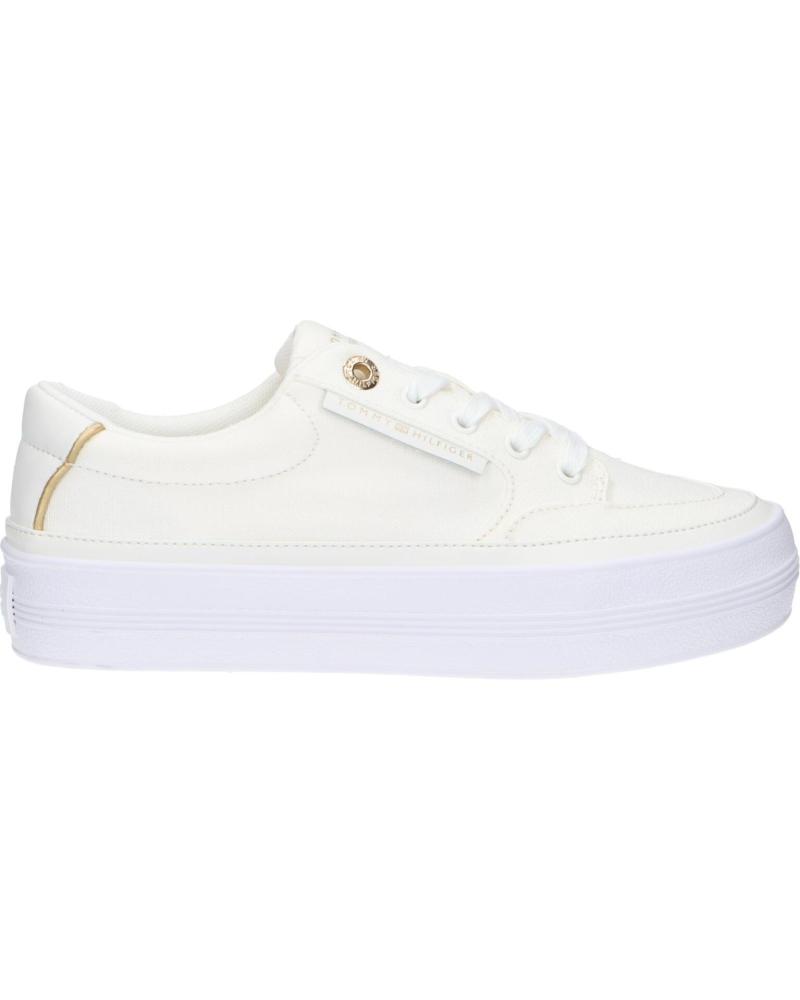 Sportivo per Donna TOMMY HILFIGER FW0FW08323 ESSENTIAL VULC TEXTILE SNEAKER YBL ECRU
