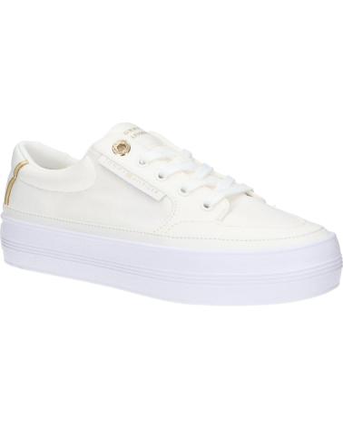Sportivo per Donna TOMMY HILFIGER FW0FW08323 ESSENTIAL VULC TEXTILE SNEAKER YBL ECRU