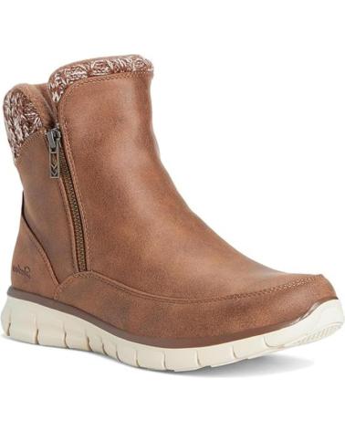 Stiefel für Damen SKECHERS BOTINES PLANOS SYNERGY MUJER MARRON MARRóN