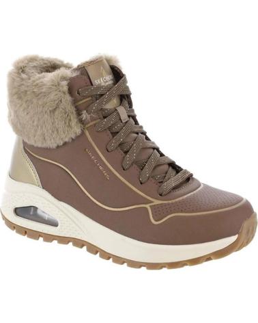Woman Mid boots SKECHERS BOTINES PLANOS UNO RUGGED MUJER TAUPE MARRóN