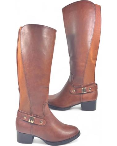Botas de Mujer TIMBOS BOTA TACON DE MUJER CAMEL 130735 MARRóN