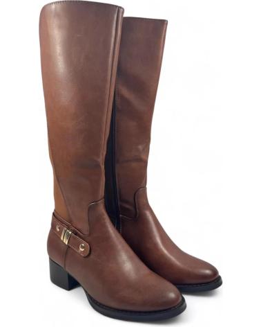 Botas de Mujer TIMBOS BOTA TACON DE MUJER CAMEL 130735 MARRóN