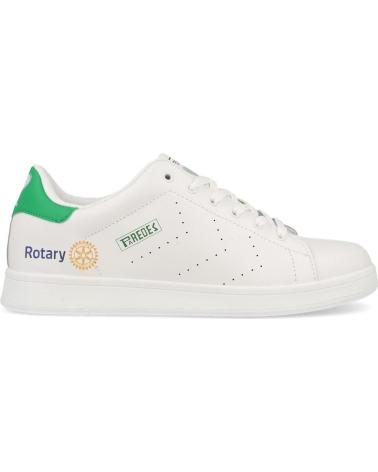 Deportivas de Mujer y Hombre PAREDES ZAPATILLAS COMPETICION X ROTARY SOLIDARIDAD Y ESTILO RETRO BLANCO BLANCO
