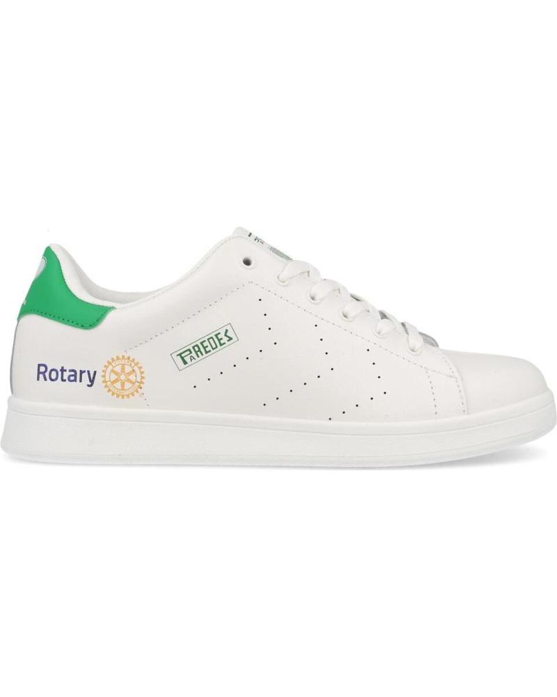 Deportivas de Mujer y Hombre PAREDES ZAPATILLAS COMPETICION X ROTARY SOLIDARIDAD Y ESTILO RETRO BLANCO BLANCO