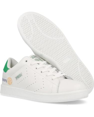 Deportivas de Mujer y Hombre PAREDES ZAPATILLAS COMPETICION X ROTARY SOLIDARIDAD Y ESTILO RETRO BLANCO BLANCO