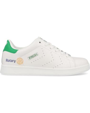 Deportivas de Mujer y Hombre PAREDES ZAPATILLAS COMPETICION X ROTARY SOLIDARIDAD Y ESTILO RETRO BLANCO BLANCO