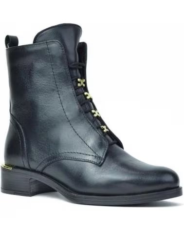 CARAMELO BOTINES DE MUJER CAR2412-11 PIEL NEGRO NEGROPIEL