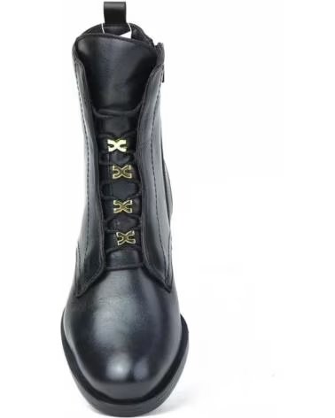 CARAMELO BOTINES DE MUJER CAR2412-11 PIEL NEGRO NEGROPIEL