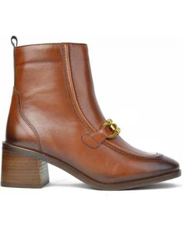 CARAMELO BOTINES DE MUJER DE PIEL CAR2411-13 CUEROPIEL CUERO