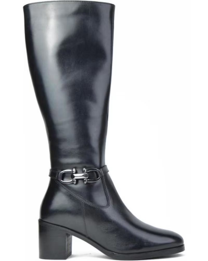 CARAMELO STIVALI DONNA CAR2402-11 PELLE NERO PIEL NEGROPIEL NEGRO