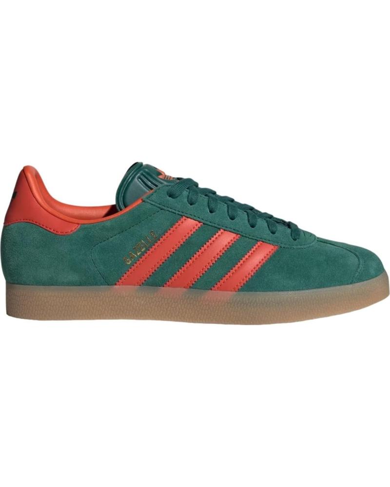 Esportes  de Mulher e Homem e Menina e Menino ADIDAS - ZAPATILLAS VERDES UNISEX - GAZELLE 40